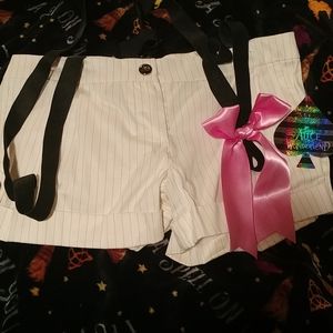 Vtg Disney Alice in Wonderland suspender shorts